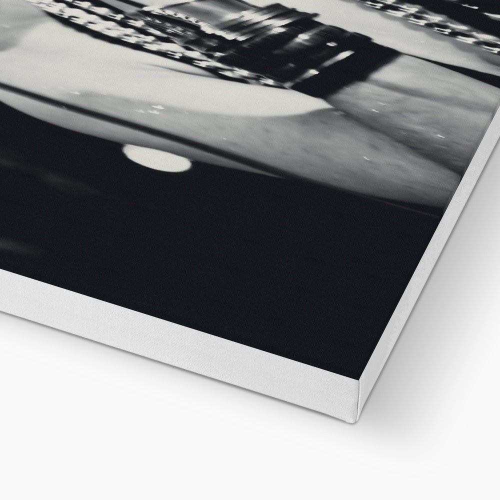 04 Jazz It Up – Lady Singer Fine Art Black and White Photography printed on  Eco Canvas
