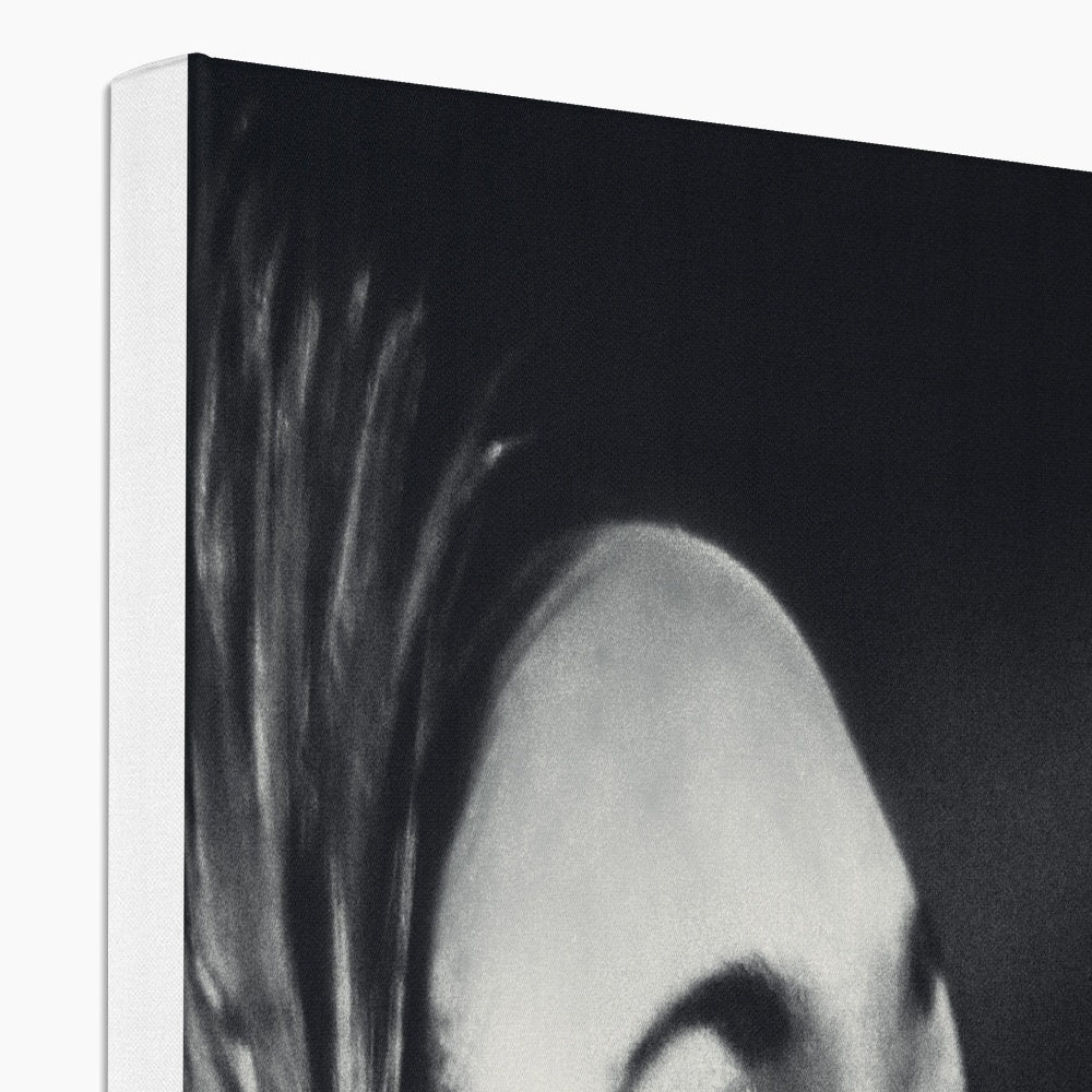 06 Jazz It Up – Lady Singer Fine Art Black and White Photography printed on  Eco Canvas