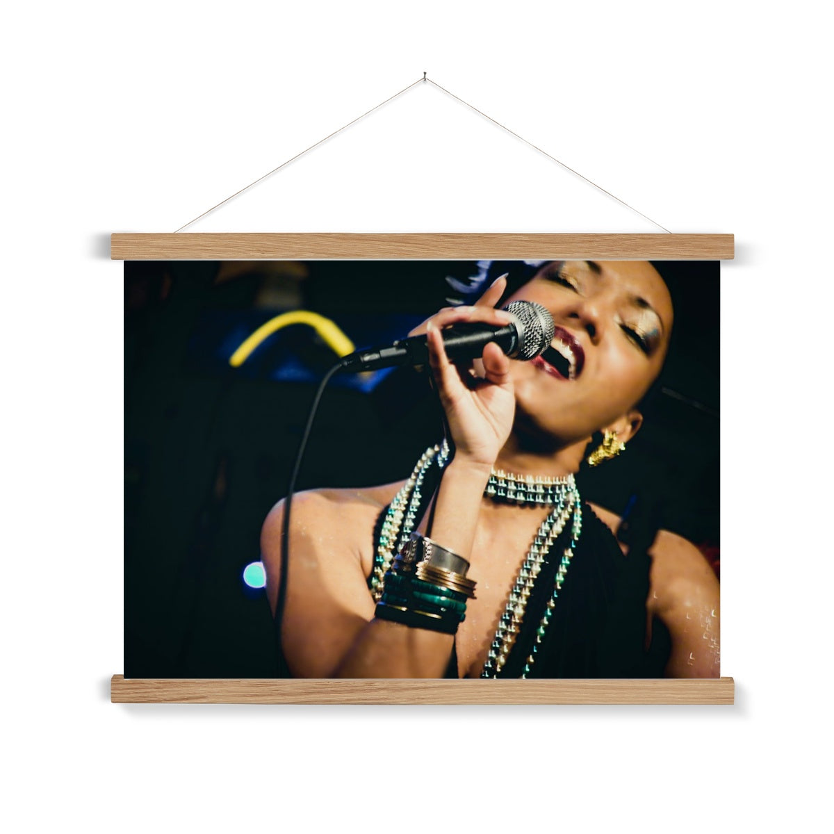 03 Jazz It Up – Lady Singer Fine Art Color Photography printed on  Fine Art Print with Hanger