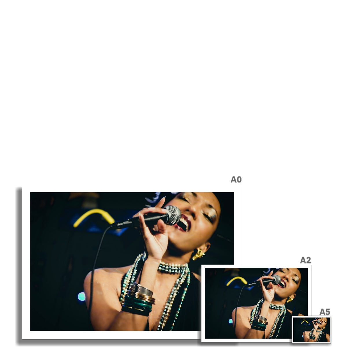 03 Jazz It Up – Lady Singer Fine Art Color Photography printed on  Hahnemühle Photo Rag Print