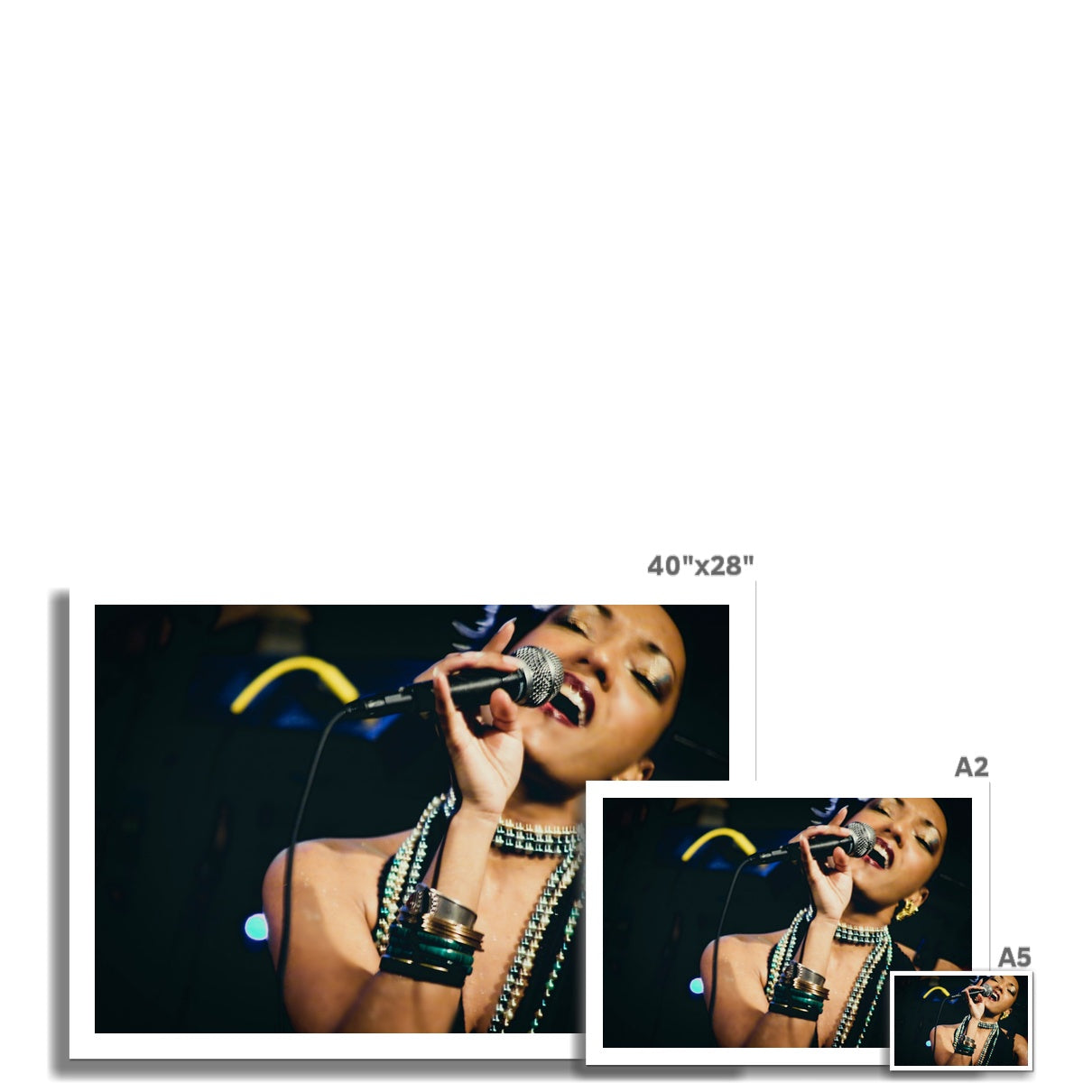 03 Jazz It Up – Lady Singer Fine Art Color Photography printed on  Photo Art Print