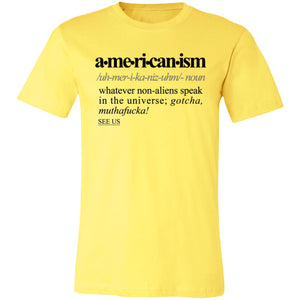 Americanism BLK - Sarcastic Talkative Smart Ass Slogan Word & Text Tee&Tank Men/Unisex-Pimamour