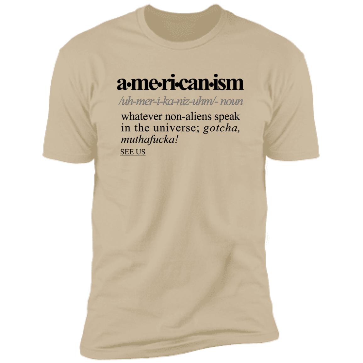 Americanism BLK - Sarcastic Talkative Smart Ass Slogan Word & Text Tee&Tank Men/Unisex-Pimamour