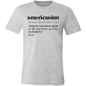 Americanism BLK - Sarcastic Talkative Smart Ass Slogan Word & Text Tee&Tank Men/Unisex-Pimamour