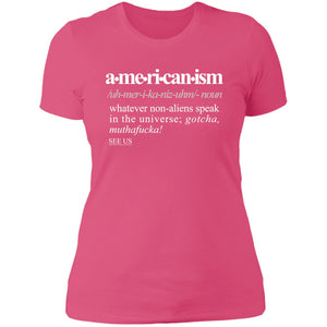 Americanism WH - Sarcastic Talkative Smart Ass Slogan Word & Text Tee&Tank Lady-Pimamour