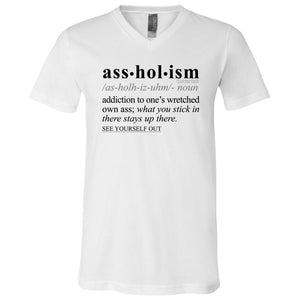 Assholism BLK - Sarcastic Talkative Smart Ass Slogan Word & Text Tee&Tank Men/Unisex-Pimamour