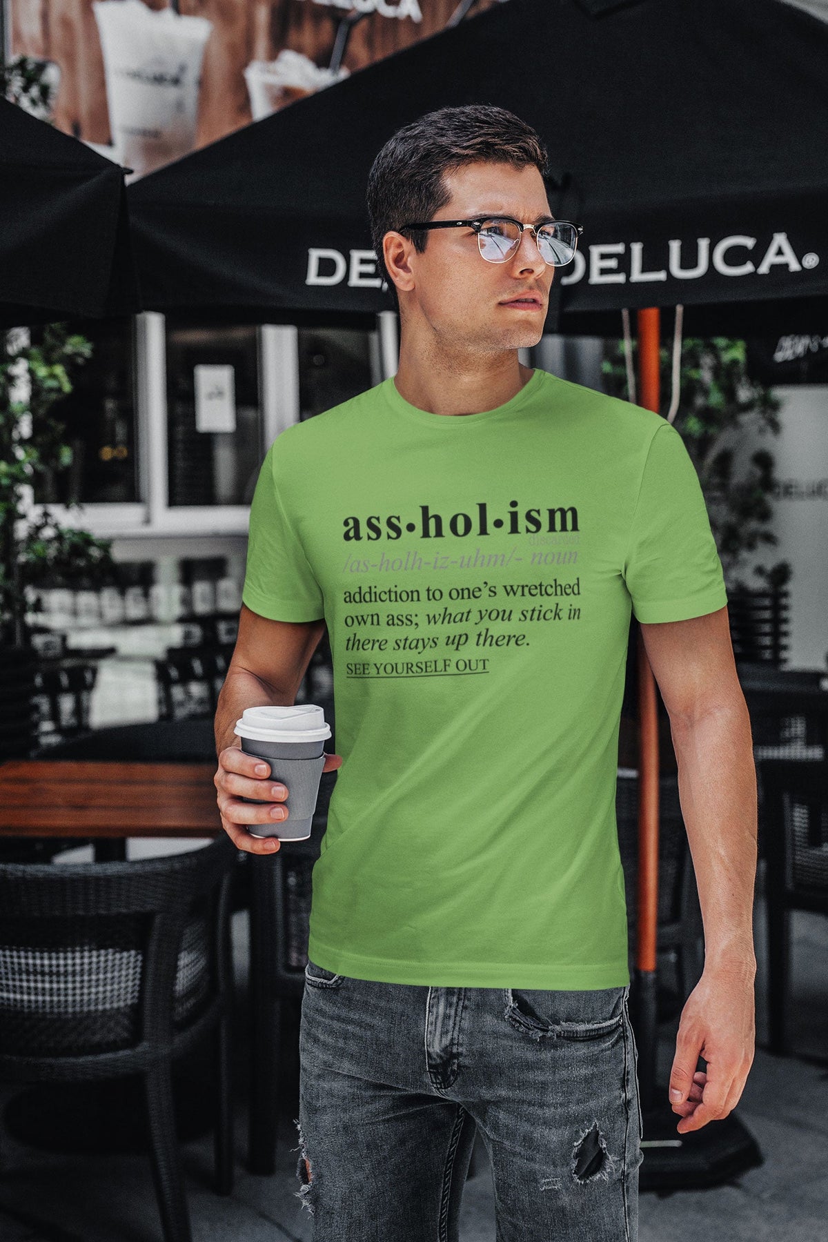 Assholism BLK - Sarcastic Talkative Smart Ass Slogan Word & Text Tee&Tank Men/Unisex-Pimamour