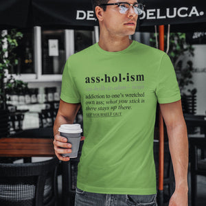 Assholism BLK - Sarcastic Talkative Smart Ass Slogan Word & Text Tee&Tank Men/Unisex-Pimamour