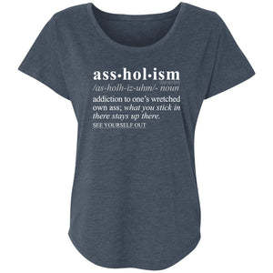 Assholism WH - Sarcastic Talkative Smart Ass Slogan Word & Text Tee&Tank Lady-Pimamour