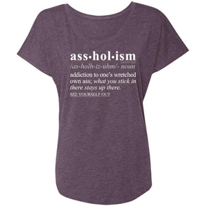 Assholism WH - Sarcastic Talkative Smart Ass Slogan Word & Text Tee&Tank Lady-Pimamour