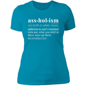 Assholism WH - Sarcastic Talkative Smart Ass Slogan Word & Text Tee&Tank Lady-Pimamour