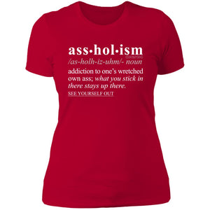 Assholism WH - Sarcastic Talkative Smart Ass Slogan Word & Text Tee&Tank Lady-Pimamour