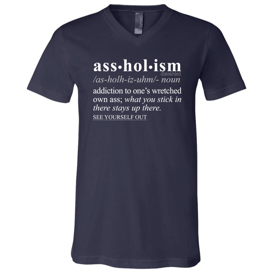 Assholism WH - Sarcastic Talkative Smart Ass Slogan Word & Text Tee&Tank Men/Unisex-Pimamour