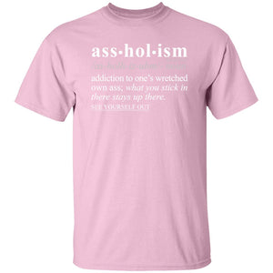 Assholism WH - Sarcastic Talkative Smart Ass Slogan Word & Text Tee&Tank Men/Unisex-Pimamour