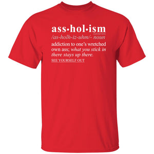 Assholism WH - Sarcastic Talkative Smart Ass Slogan Word & Text Tee&Tank Men/Unisex-Pimamour