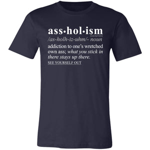 Assholism WH - Sarcastic Talkative Smart Ass Slogan Word & Text Tee&Tank Men/Unisex-Pimamour