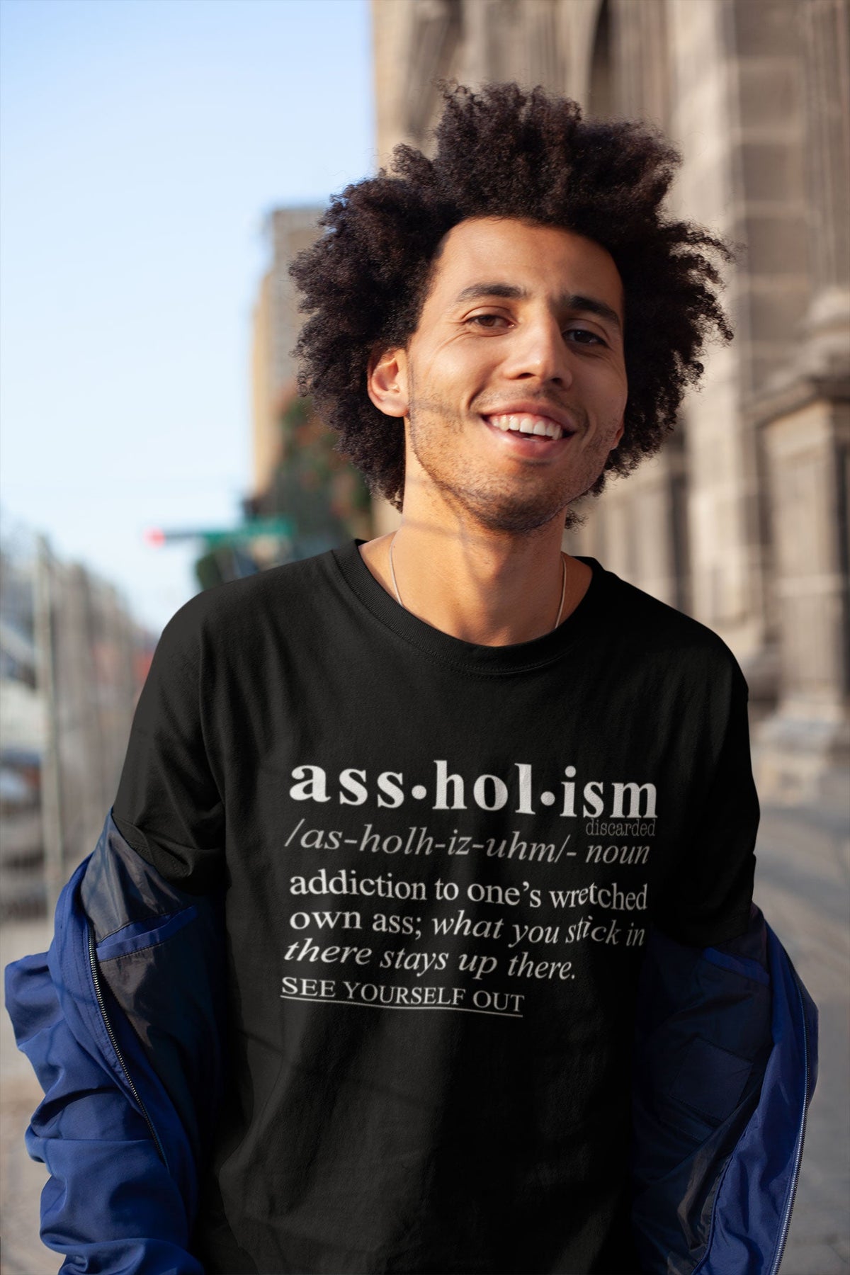 Assholism WH - Sarcastic Talkative Smart Ass Slogan Word & Text Tee&Tank Men/Unisex-Pimamour