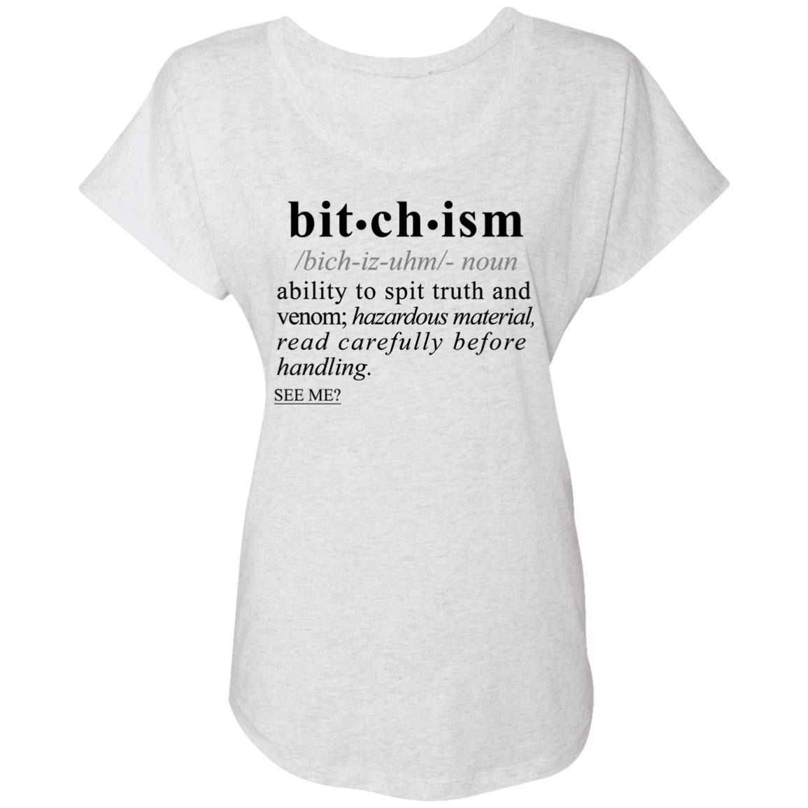 Bitchism BLK - Sarcastic Talkative Smart Ass Slogan Word & Text Tee&Tank Lady-Pimamour