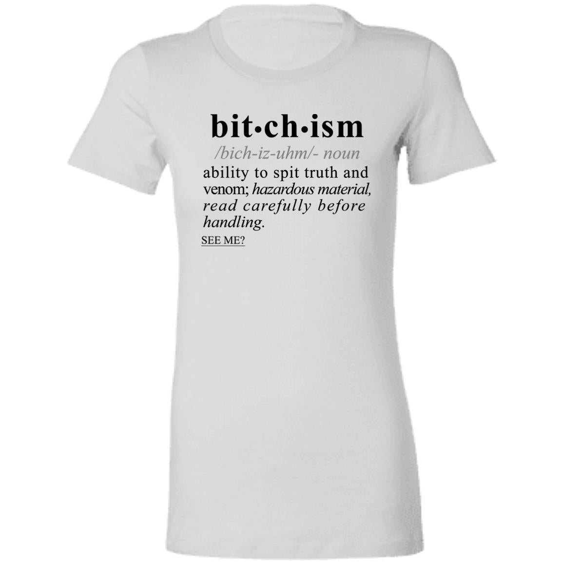 Bitchism BLK - Sarcastic Talkative Smart Ass Slogan Word & Text Tee&Tank Lady-Pimamour