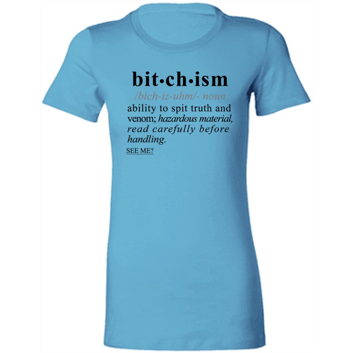 Bitchism BLK - Sarcastic Talkative Smart Ass Slogan Word & Text Tee&Tank Lady-Pimamour