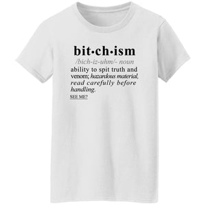 Bitchism BLK - Sarcastic Talkative Smart Ass Slogan Word & Text Tee&Tank Lady-Pimamour