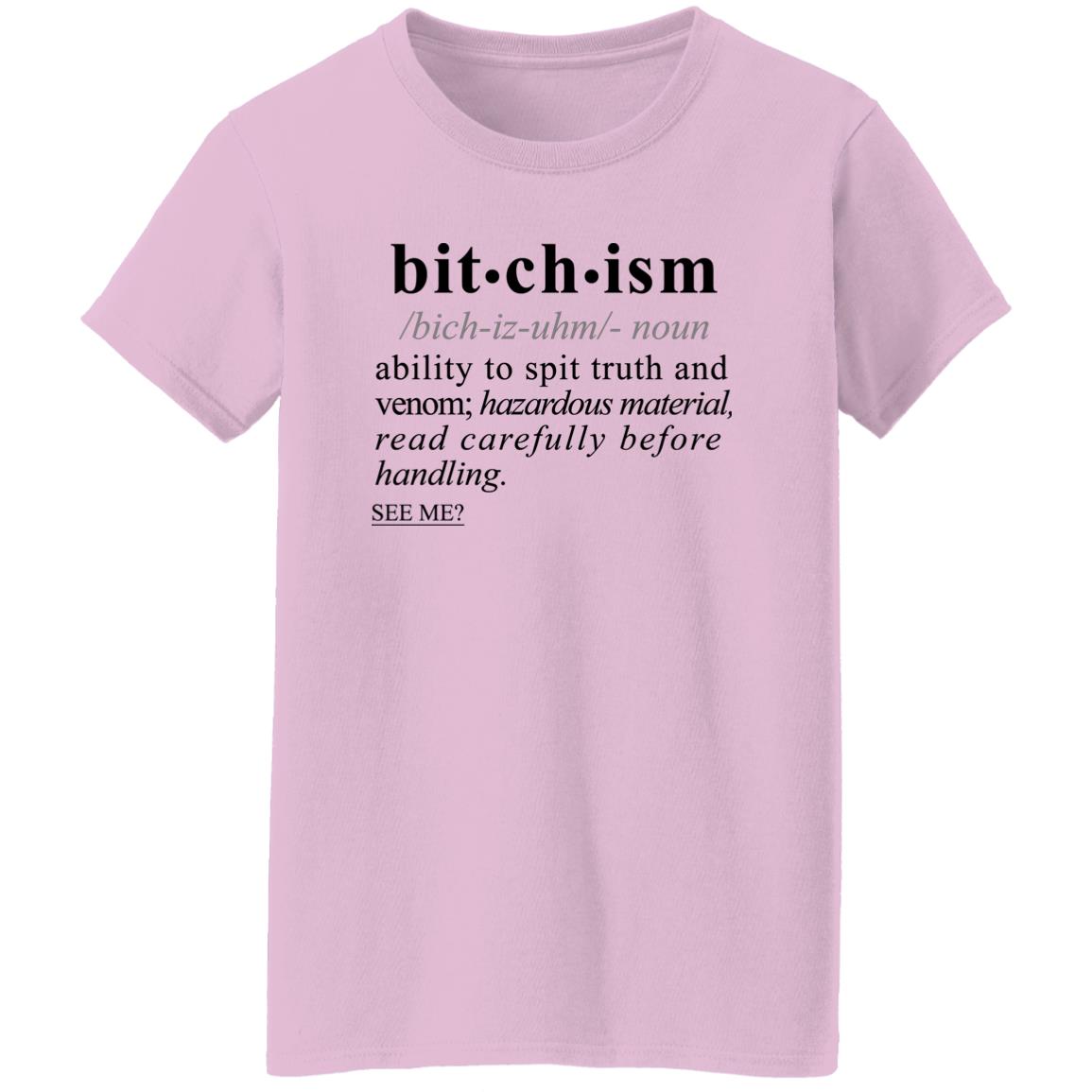 Bitchism BLK - Sarcastic Talkative Smart Ass Slogan Word & Text Tee&Tank Lady-Pimamour