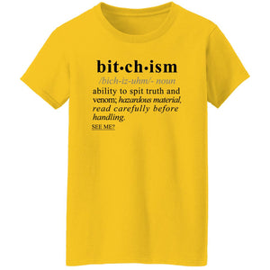 Bitchism BLK - Sarcastic Talkative Smart Ass Slogan Word & Text Tee&Tank Lady-Pimamour