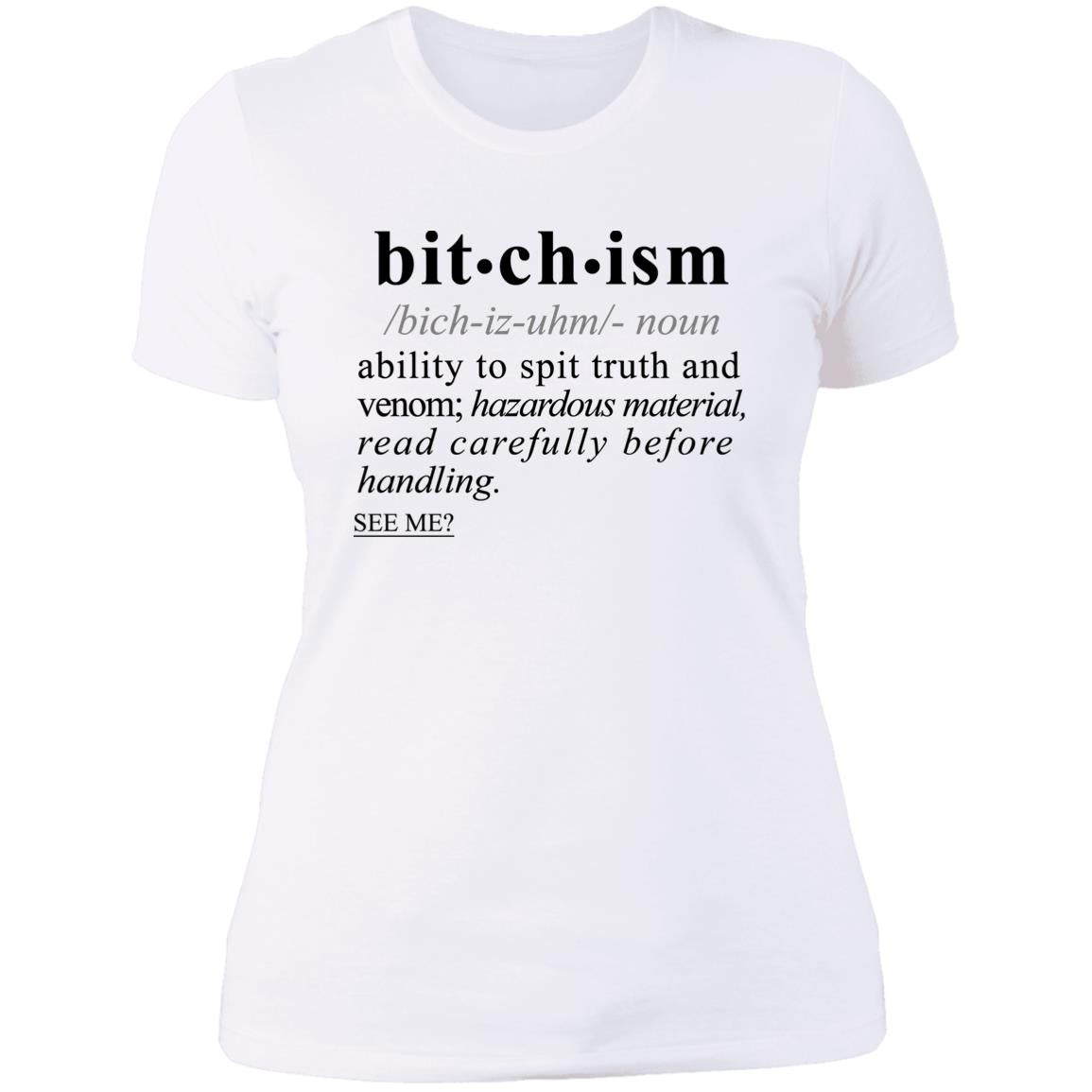 Bitchism BLK - Sarcastic Talkative Smart Ass Slogan Word & Text Tee&Tank Lady-Pimamour