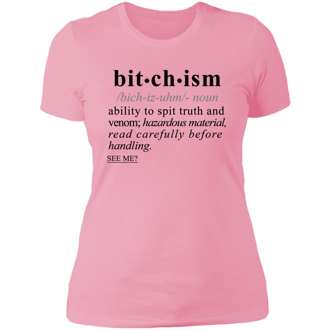 Bitchism BLK - Sarcastic Talkative Smart Ass Slogan Word & Text Tee&Tank Lady-Pimamour