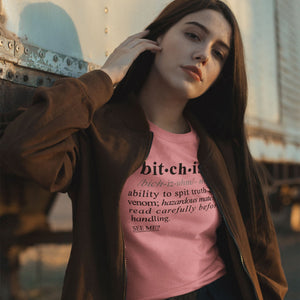 Bitchism BLK - Sarcastic Talkative Smart Ass Slogan Word & Text Tee&Tank Lady-Pimamour