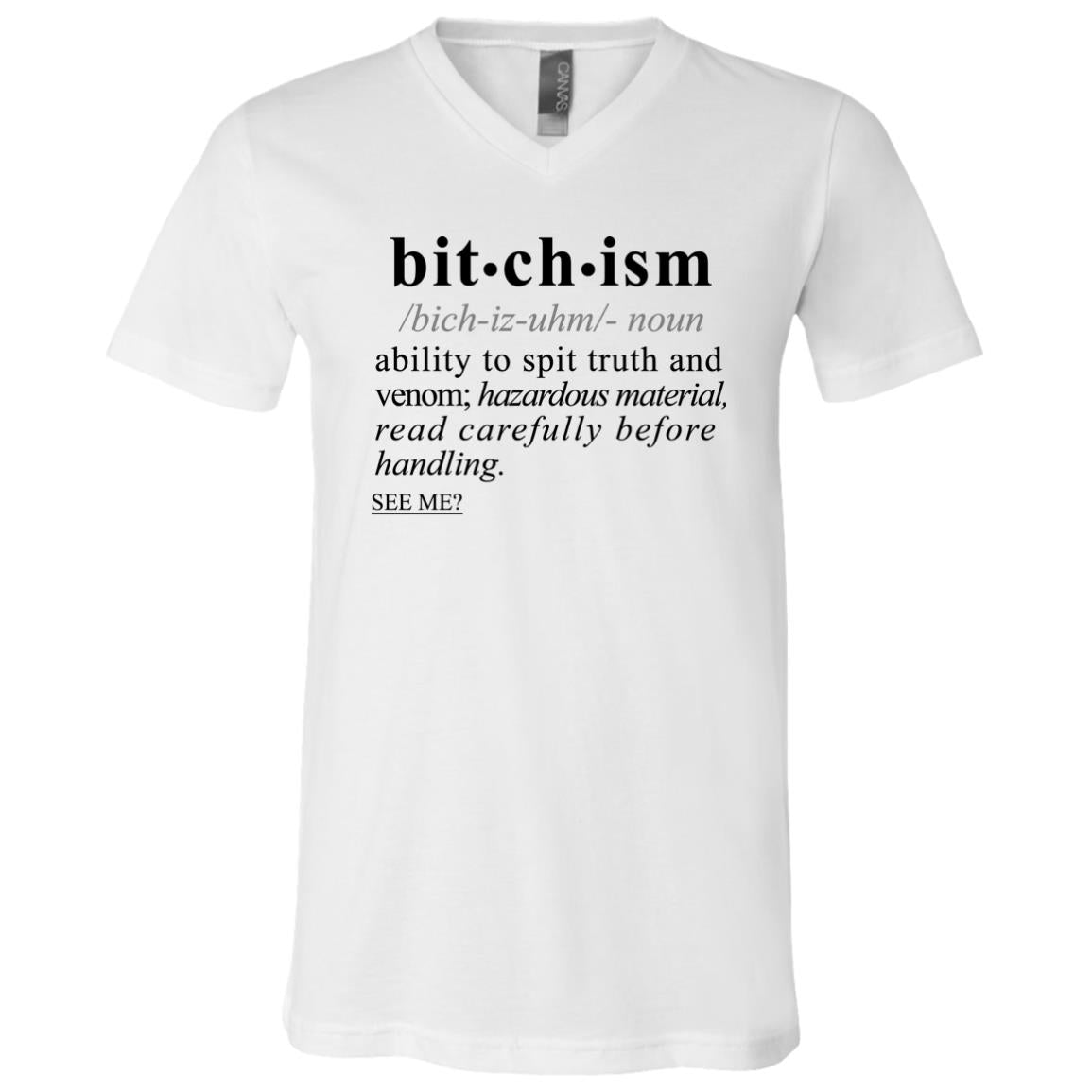 Bitchism BLK - Sarcastic Talkative Smart Ass Slogan Word & Text Tee&Tank Men/Unisex-Pimamour