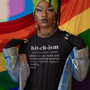 Bitchism WH - Sarcastic Talkative Smart Ass Slogan Word & Text Tee&Tank Men/Unisex-Pimamour