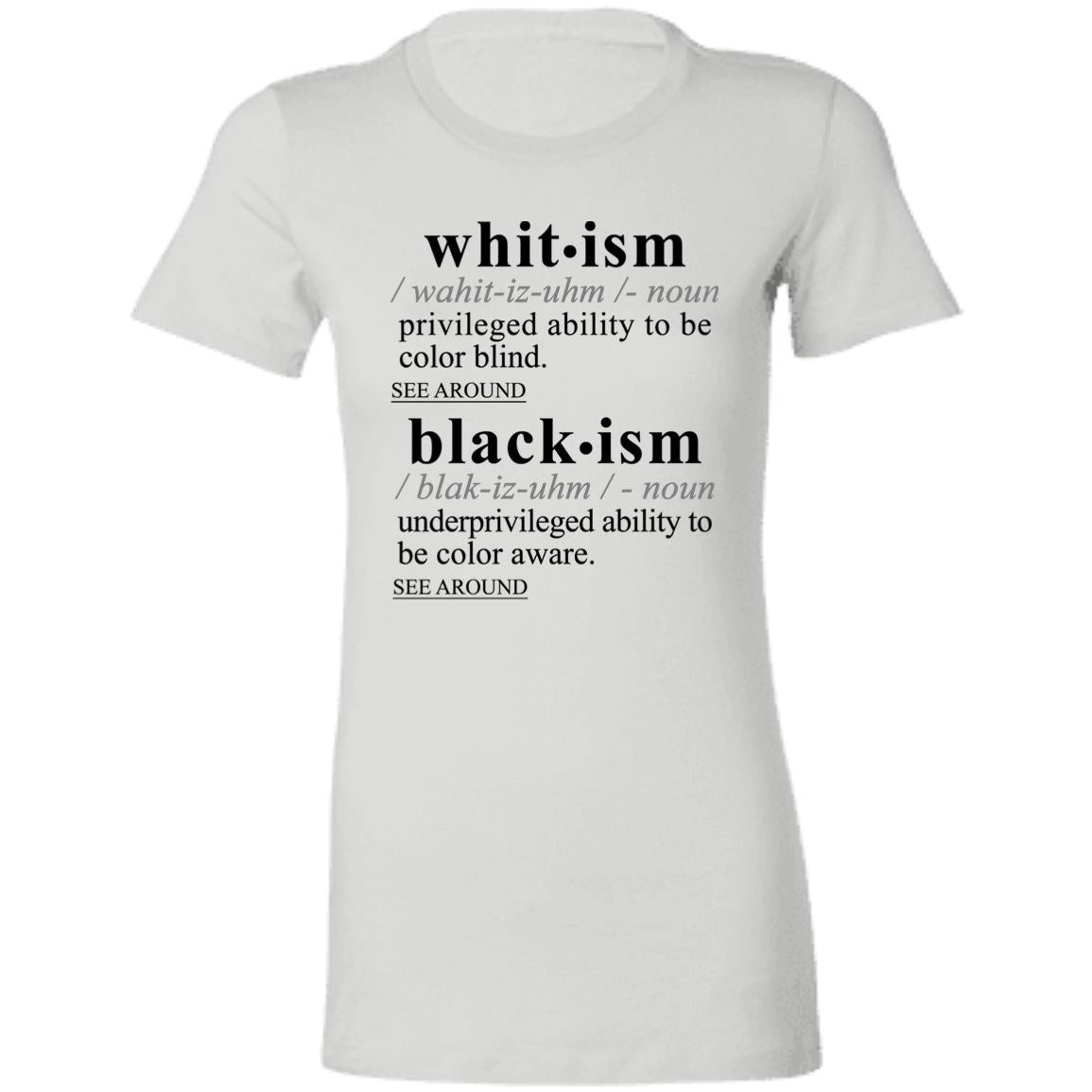 Blackism-Whitism BLK - Sarcastic Talkative Smart Ass Slogan Word & Text Tee&Tank Lady-Pimamour