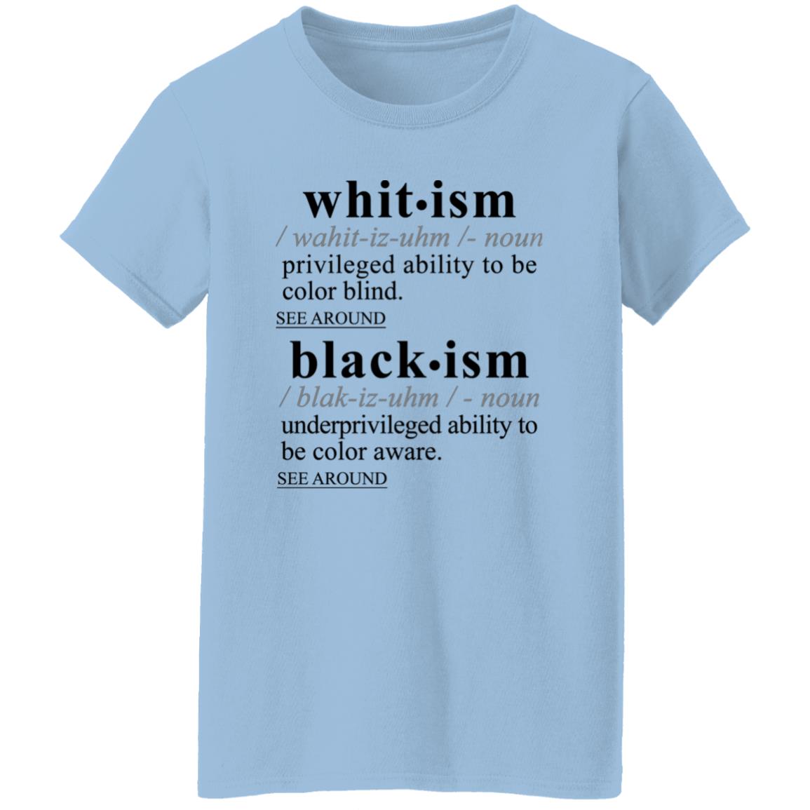 Blackism-Whitism BLK - Sarcastic Talkative Smart Ass Slogan Word & Text Tee&Tank Lady-Pimamour