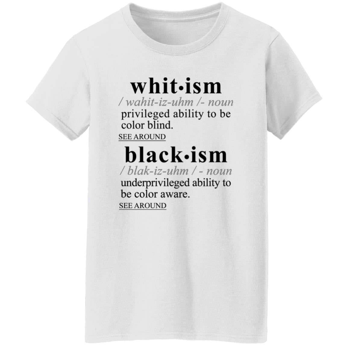 Blackism-Whitism BLK - Sarcastic Talkative Smart Ass Slogan Word & Text Tee&Tank Lady-Pimamour