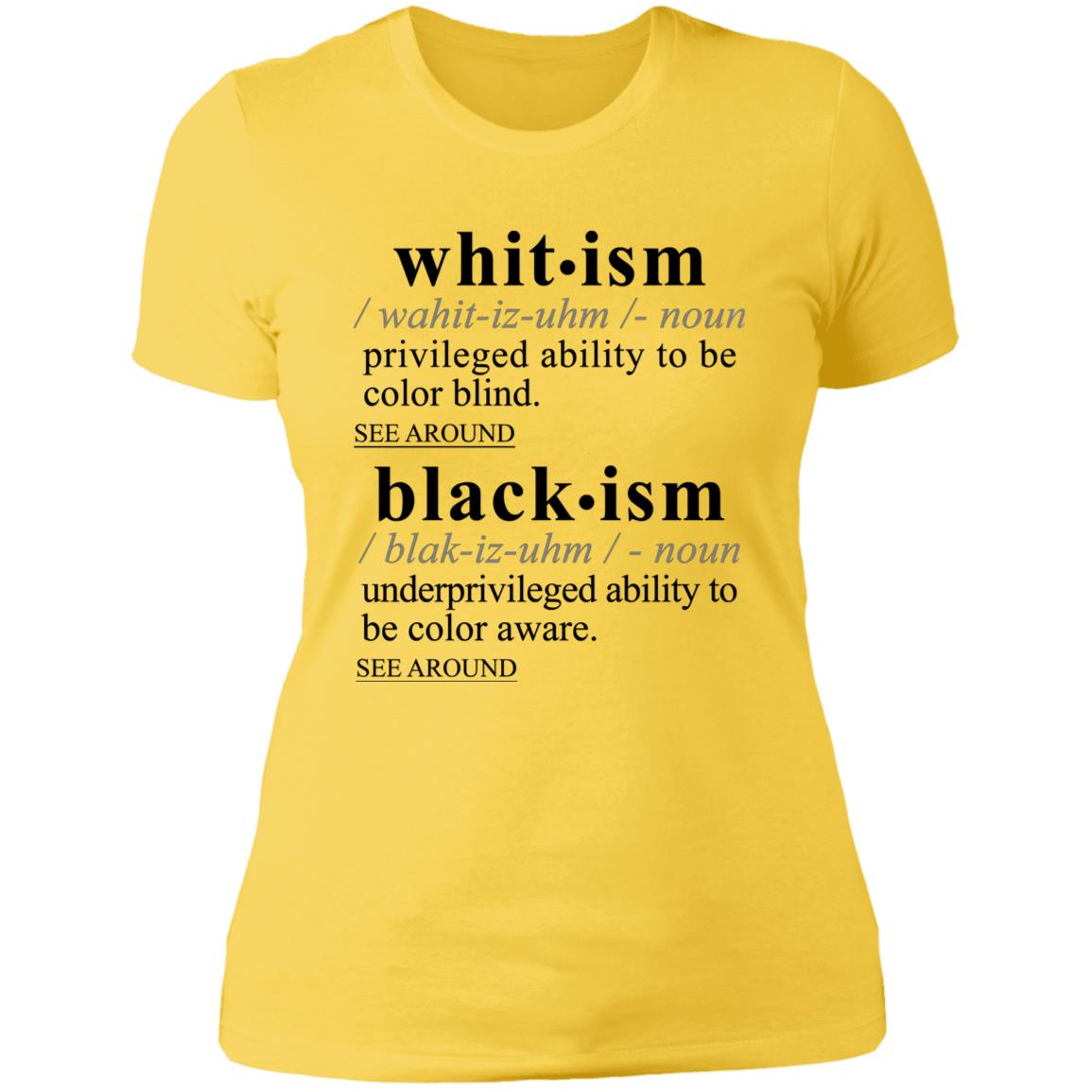 Blackism-Whitism BLK - Sarcastic Talkative Smart Ass Slogan Word & Text Tee&Tank Lady-Pimamour