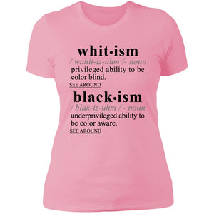 Blackism-Whitism BLK - Sarcastic Talkative Smart Ass Slogan Word & Text Tee&Tank Lady-Pimamour