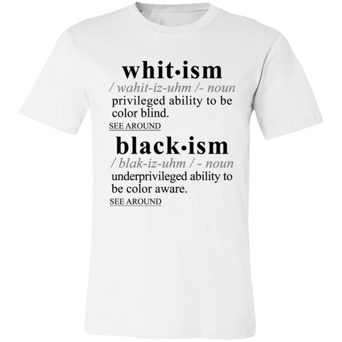 Blackism-Whitism BLK - Sarcastic Talkative Smart Ass Slogan Word & Text Tee&Tank Men/Unisex-Pimamour