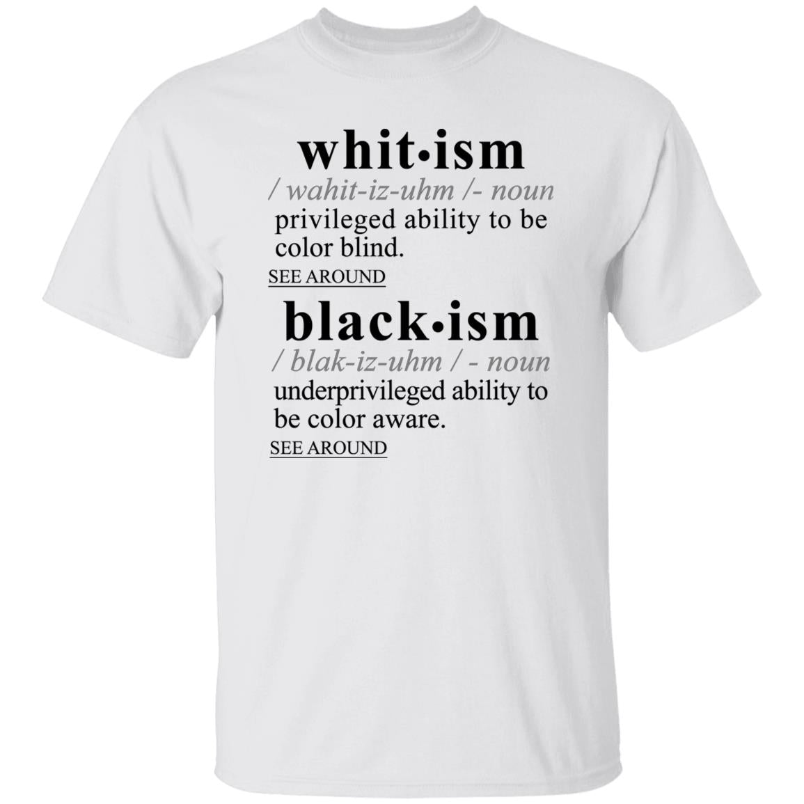 Blackism-Whitism BLK - Sarcastic Talkative Smart Ass Slogan Word & Text Tee&Tank Men/Unisex-Pimamour