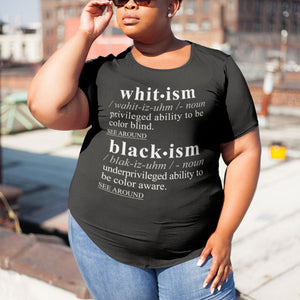 Blackism - Whitism WH - Sarcastic Talkative Smart Ass Slogan Word & Text Tee&Tank Lady-Pimamour