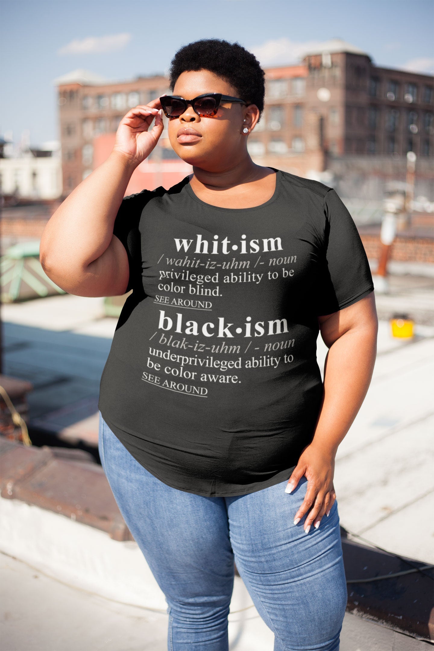 Blackism - Whitism WH - Sarcastic Talkative Smart Ass Slogan Word & Text Tee&Tank Lady-Pimamour