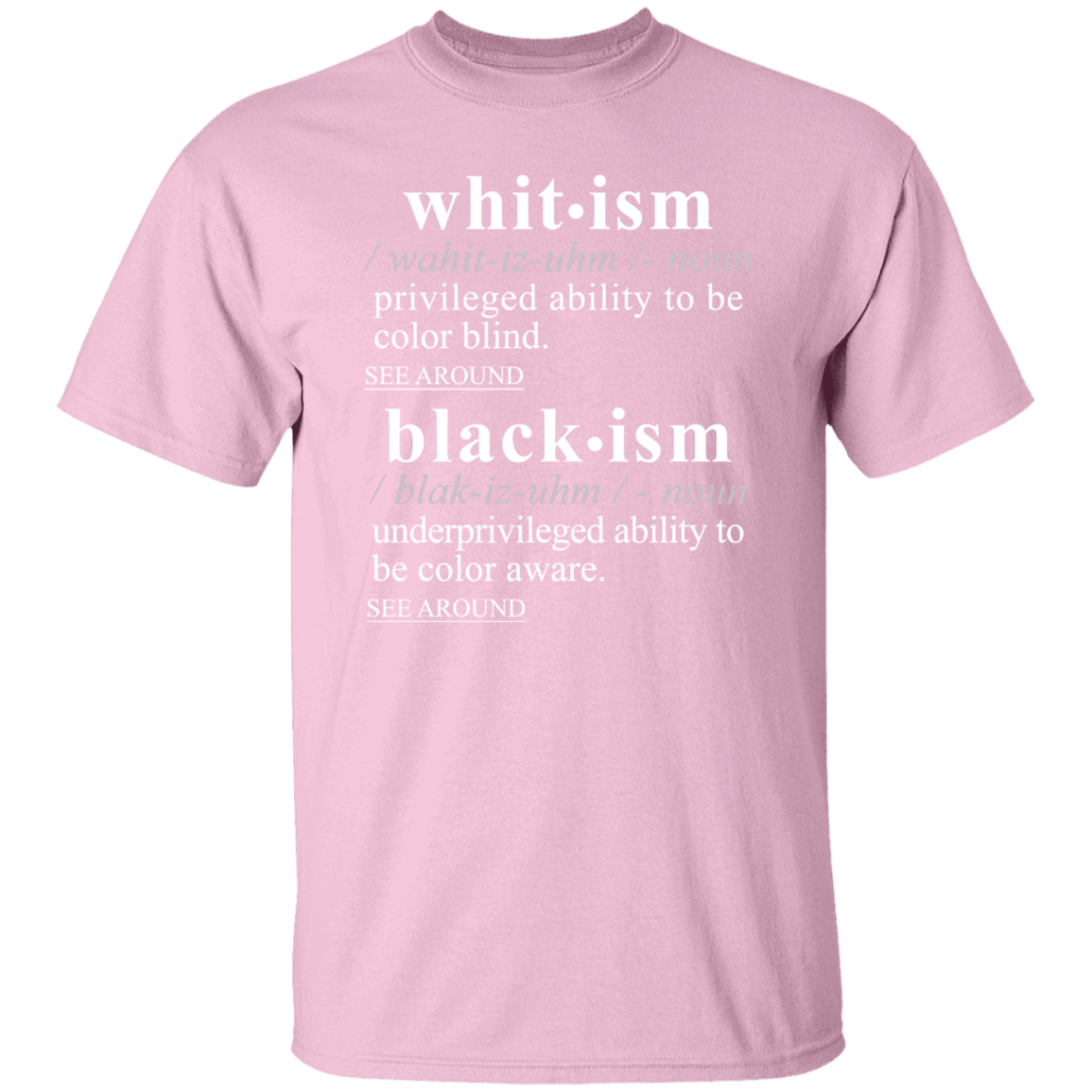 Blackism Whitism WH - Sarcastic Talkative Smart Ass Slogan Word & Text Tee&Tank Men/Unisex-Pimamour