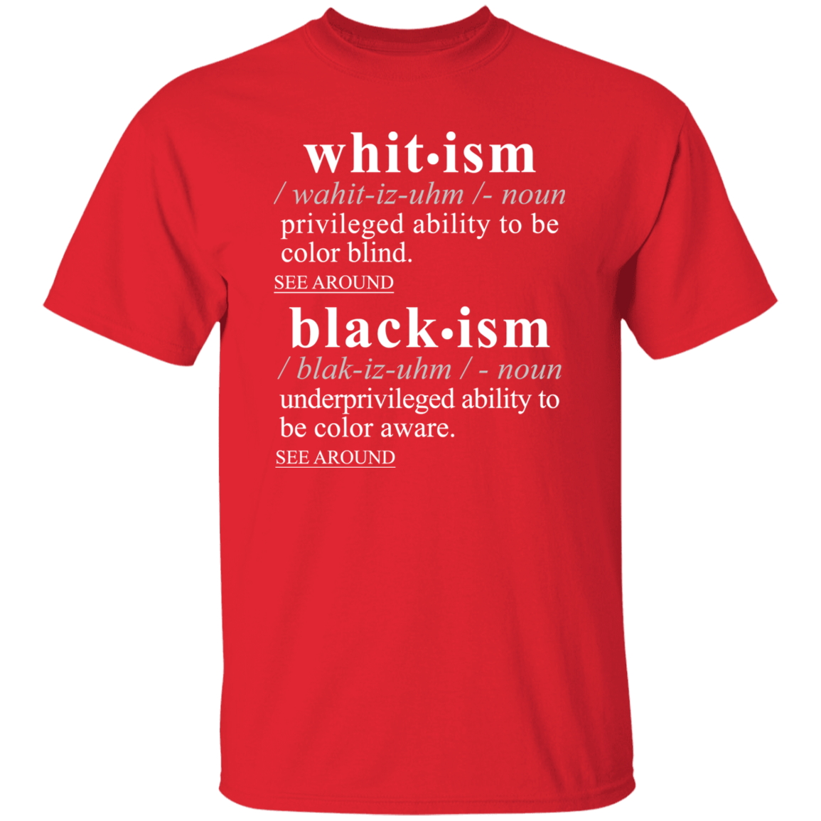 Blackism Whitism WH - Sarcastic Talkative Smart Ass Slogan Word & Text Tee&Tank Men/Unisex-Pimamour