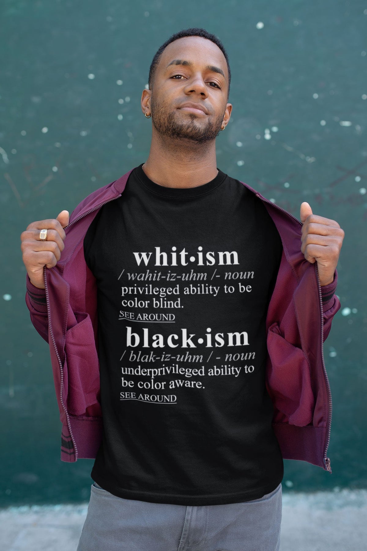 Blackism Whitism WH - Sarcastic Talkative Smart Ass Slogan Word & Text Tee&Tank Men/Unisex-Pimamour