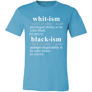 Blackism Whitism WH - Sarcastic Talkative Smart Ass Slogan Word & Text Tee&Tank Men/Unisex-Pimamour