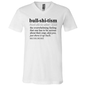 Bullshitism BLK - Sarcastic Talkative Smart Ass Slogan Word & Text Tee&Tank Men/Unisex-Pimamour