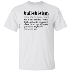 Bullshitism BLK - Sarcastic Talkative Smart Ass Slogan Word & Text Tee&Tank Men/Unisex-Pimamour