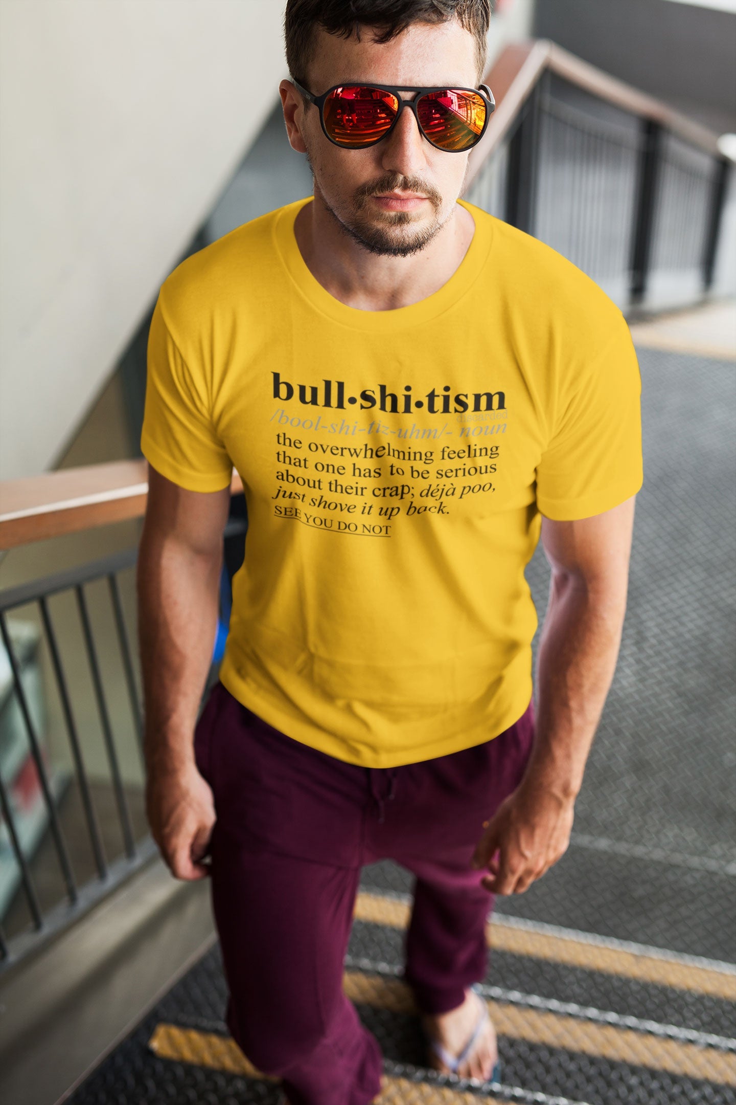 Bullshitism BLK - Sarcastic Talkative Smart Ass Slogan Word & Text Tee&Tank Men/Unisex-Pimamour