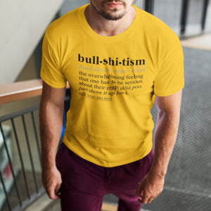 Bullshitism BLK - Sarcastic Talkative Smart Ass Slogan Word & Text Tee&Tank Men/Unisex-Pimamour