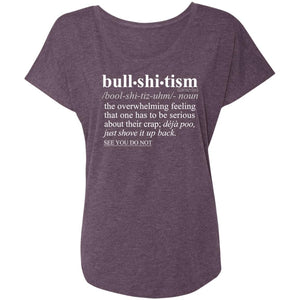 Bullshitism WH - Sarcastic Talkative Smart Ass Slogan Word & Text Tee&Tank Lady-Pimamour